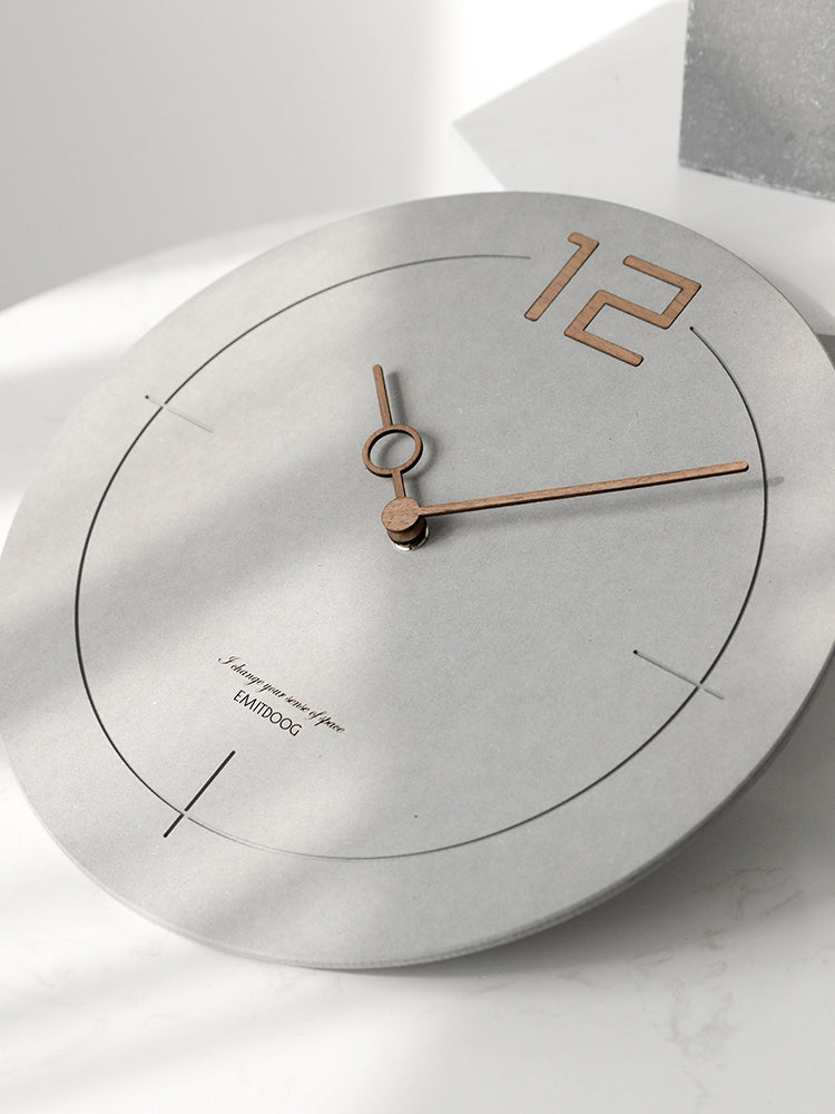 Horloge Murale Moderne en Pierre | Design Spacieux