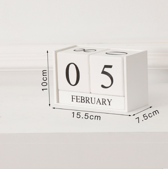 Calendrier Décoratif Moderne | Accessoire Épuré et Contemporain