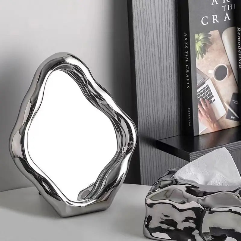 Miroir Ondulé Moderne | Cadre Minimaliste pour Salon ou Chambre