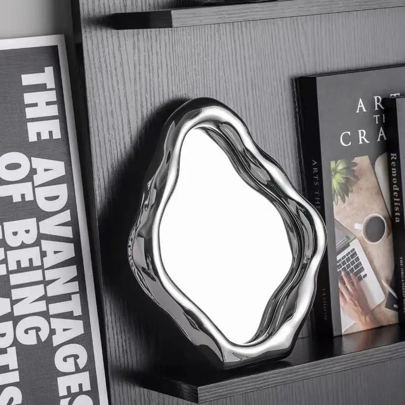 Miroir Ondulé Moderne | Cadre Minimaliste pour Salon ou Chambre