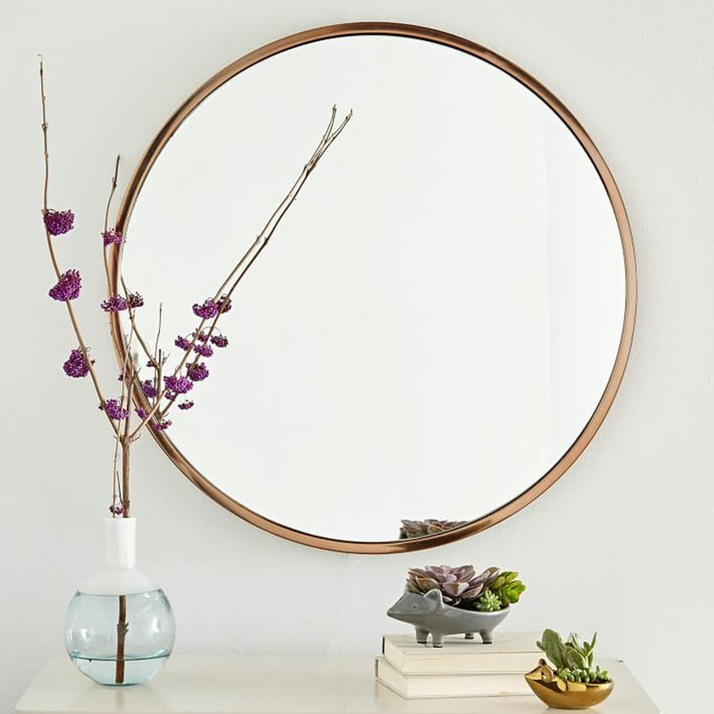 Miroir Mural Rond Rétro | Design Élégant et Vintage