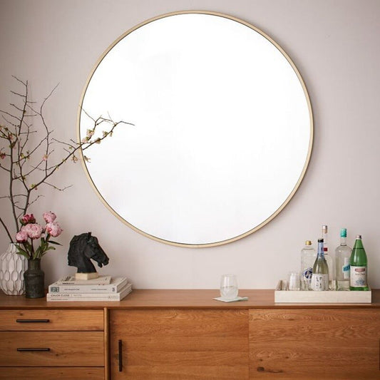 Miroir Mural Rond Rétro | Design Élégant et Vintage