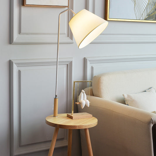 Lampe de Sol en Bois Verticale Minimaliste Moderne | Éclairage pour Salon et Table Basse