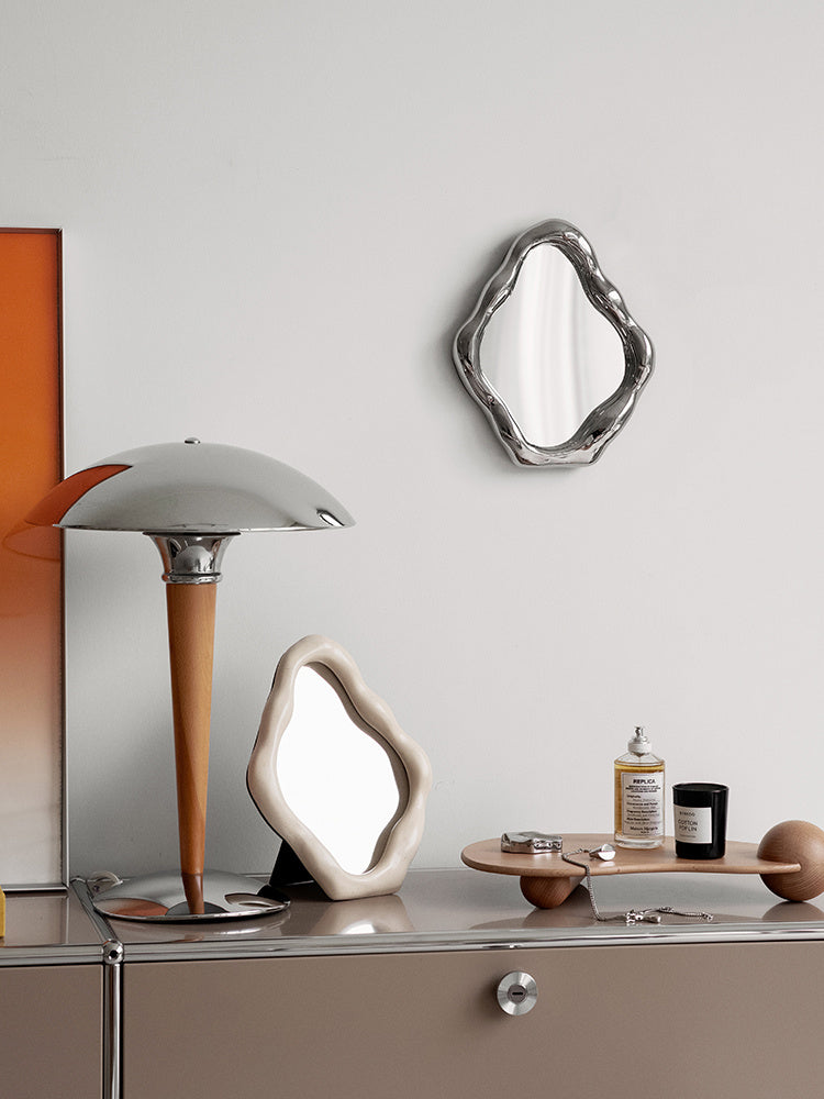 Miroir Ondulé Moderne | Cadre Minimaliste pour Salon ou Chambre