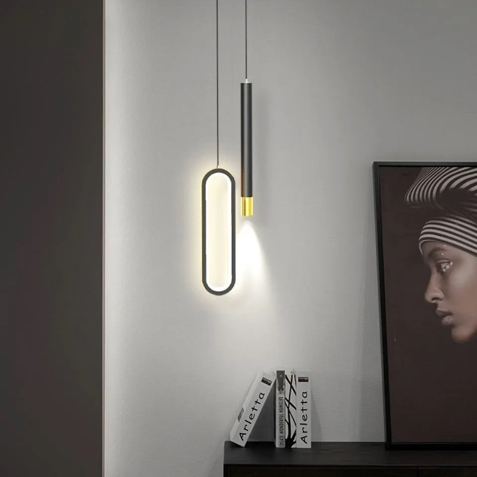 Lustre Minimaliste Longiligne Nordique | Design Créatif Moderne