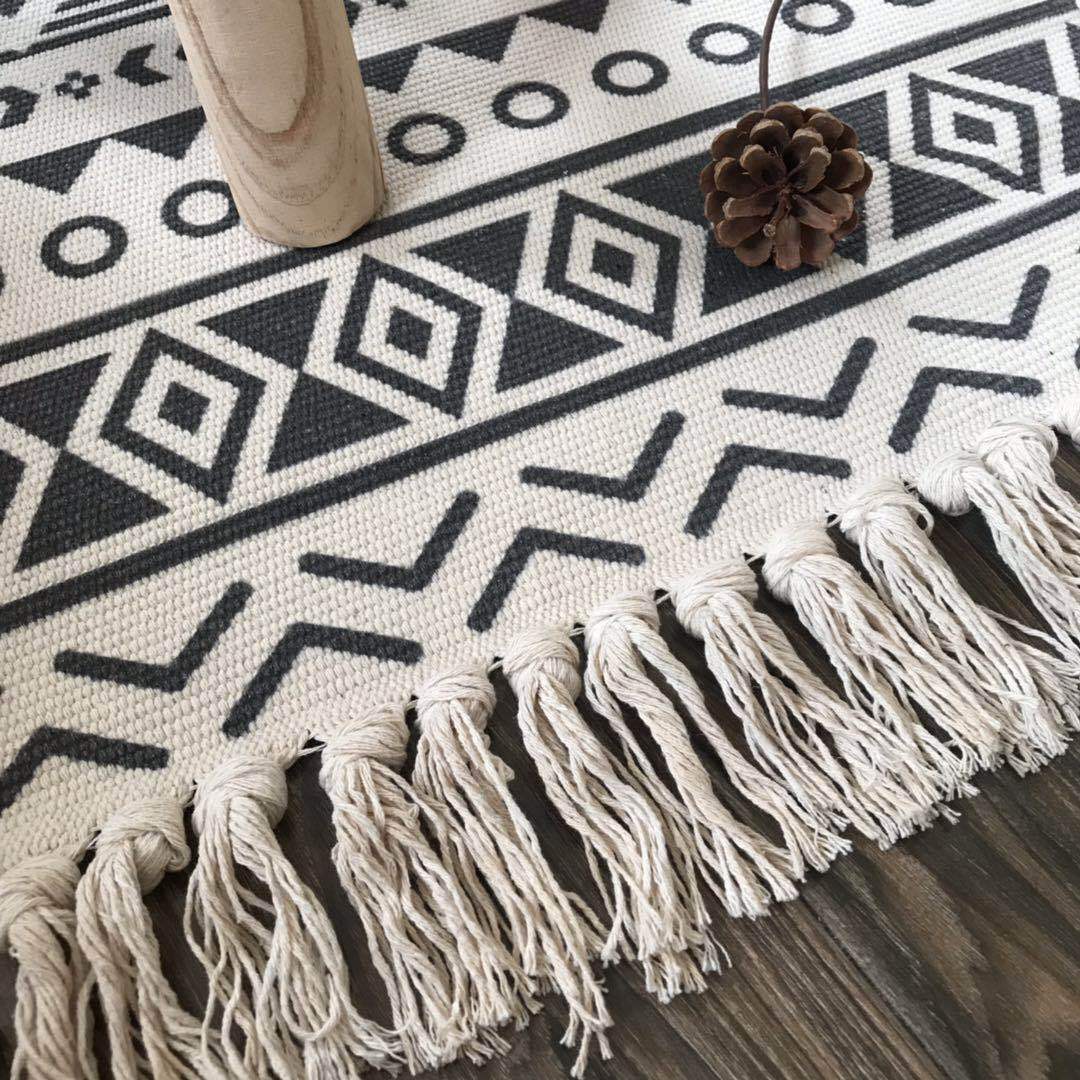 Tapis en Coton et Lin | Style Nordique