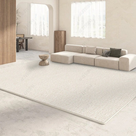 Tapis Minimaliste Moderne à Rayures | Texture Subtile pour Salon Épuré