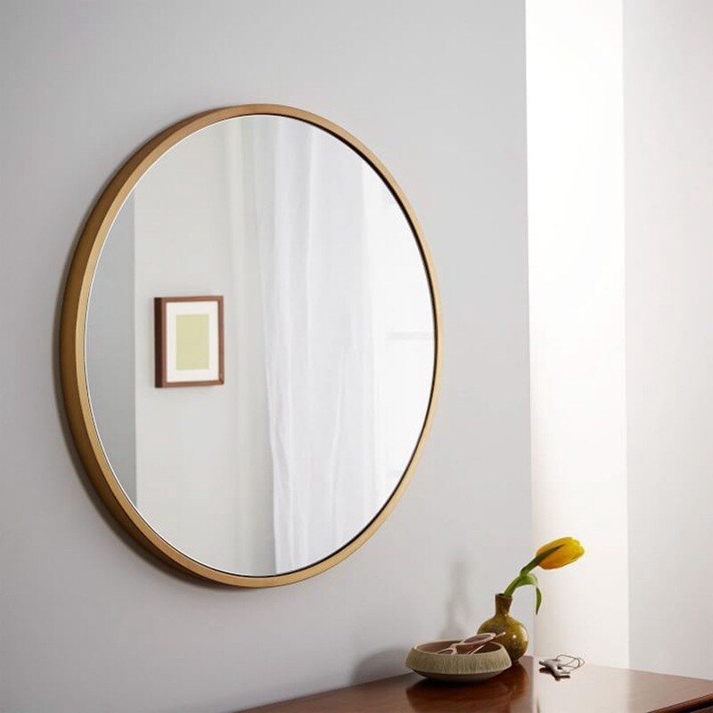 Miroir Mural Rond Rétro | Design Élégant et Vintage