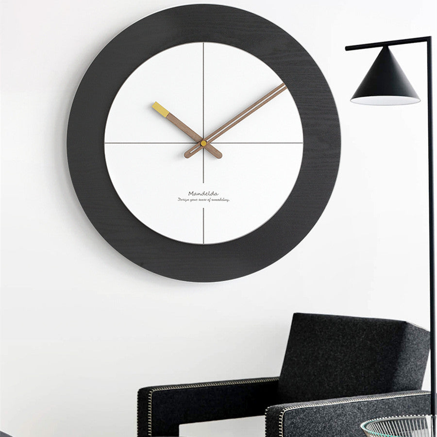 Horloge Personnalisée Minimaliste Moderne pour Salon | Décoration Épurée et Contemporaine