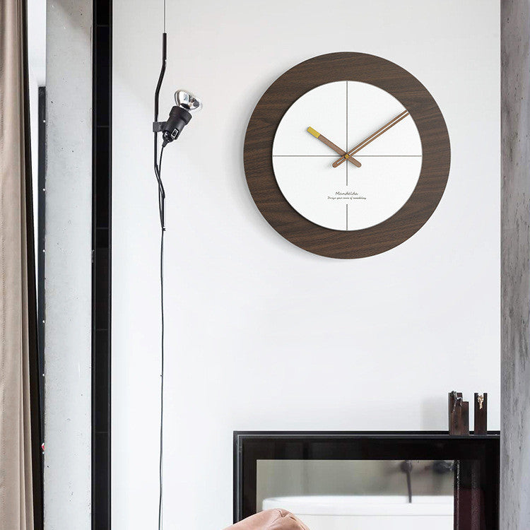 Horloge Personnalisée Minimaliste Moderne pour Salon | Décoration Épurée et Contemporaine