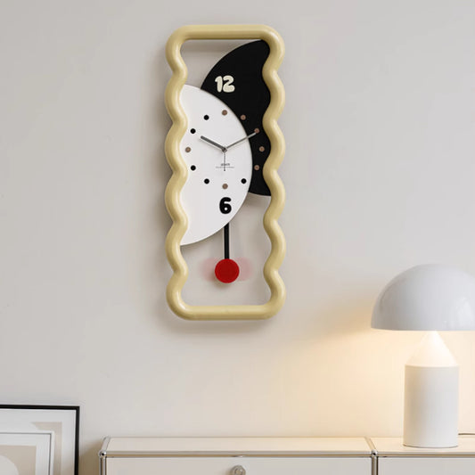 Horloge Créative Minimaliste Moderne pour Salon | Décoration Épurée et Contemporaine