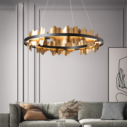 Lustre Italien Minimaliste Moderne et Luxueux | Éclairage Épuré et Élégant