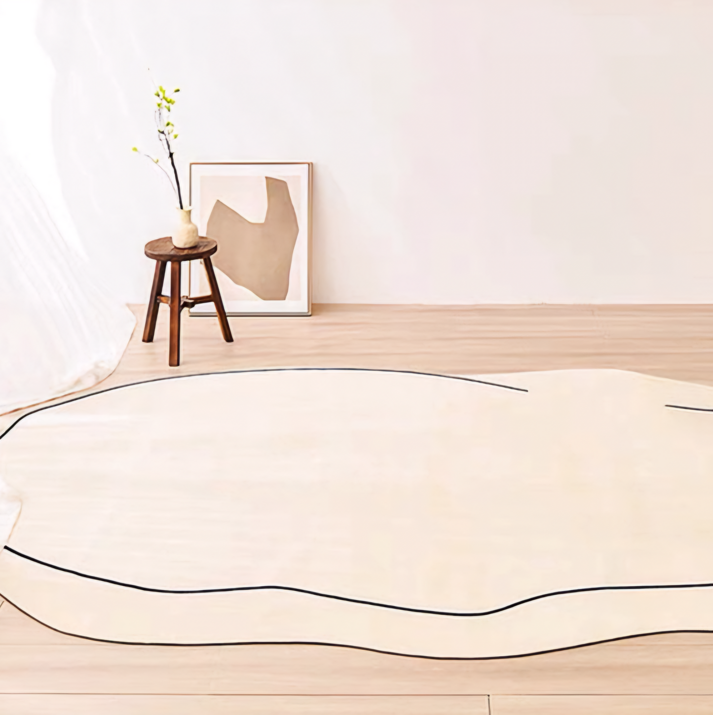 Tapis Minimaliste Moderne Japonais | Design Épuré et Contemporain